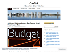 Tablet Screenshot of oaktalk.com